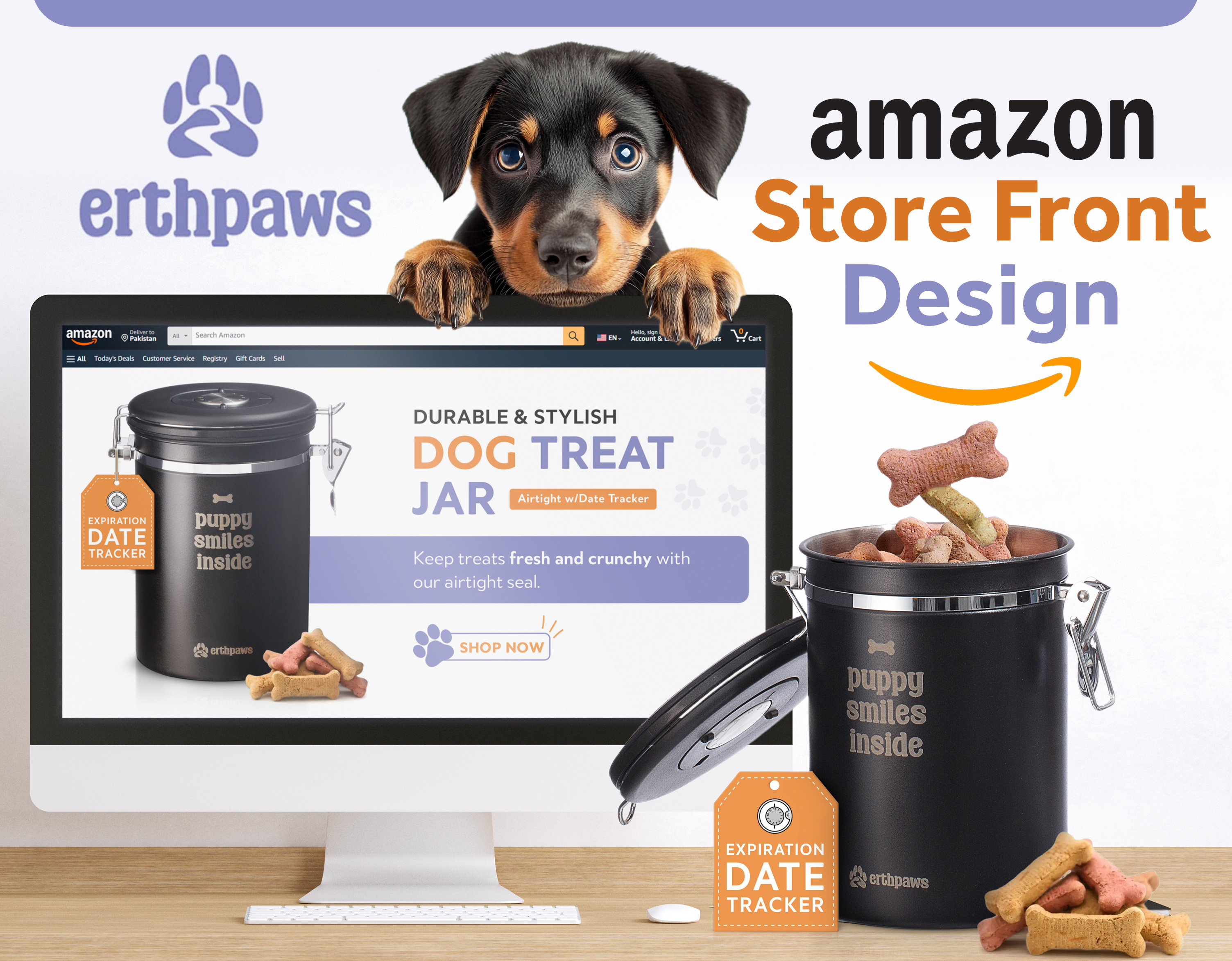 Example of Amazon Storefront Page Design & Branding
